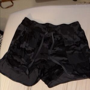 Black Camo Athletic Shorts
